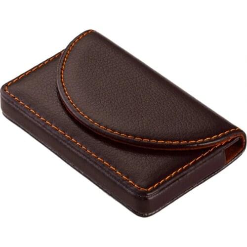 Wholesale New Card Holder For Women Card Id Holders Fashion Metal Aluminum Business Credit Card Case PU Leather Bank Card Holder