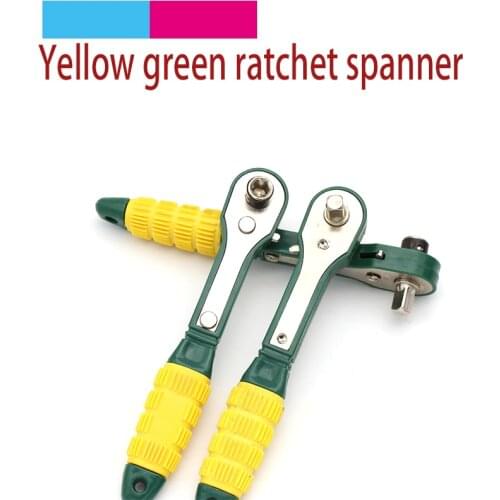 Mini Rapid Ratchet Wrench 1/4" Screwdriver Rod Socket Wrench Tools 6.35 Quick And Easy Adjustable Wrench Span Quick Release