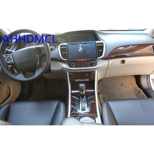 Car Interior Mouldings Modification Decorative Trim Frame Interior Sequins Wooden Color For Accord IX 2014 2015 2016