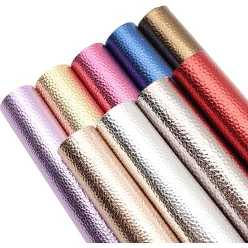 David accessories 5pcs/set 20*33cm Litchi Solid Printed Faux Synthetic Leather Fabric for Bows DIY Handmade Materials ,1Yc9793