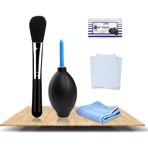 Lens Cleaning Kit 5 in 1 Dust Cleaner Kit Brush Air Blower Wipes kit or Canon Nikon Sony Pentax DSLR SLR Camera Lens and Filters