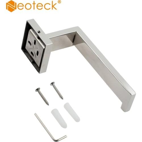 Neoteck Wall Mounted Toilet Roll Paper Holder Roller Bathroom Kitchen Toilet Tissue Roll Hanger 304 Stainless Steel Accessories