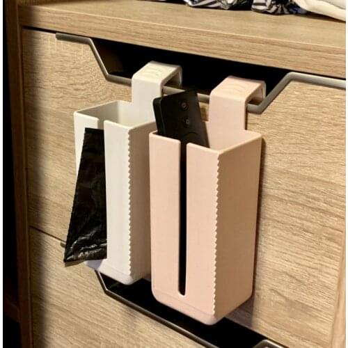 Dispenser Kitchen Wall Mount Reusable Grocery Bags Holder Waterproof Trash Bag Storage Box Hanging Garbage Bag Organizer