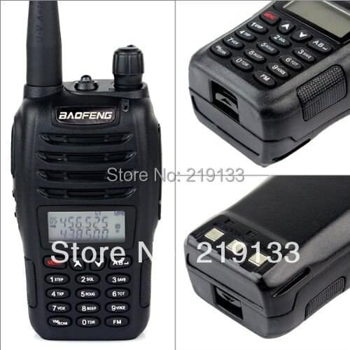 New Black BaoFeng UV-B6 Walkie Talkie 136-174MHz&400-470 MHz cheap Two Way Radio with free shipping+free earpiece than UV-B5