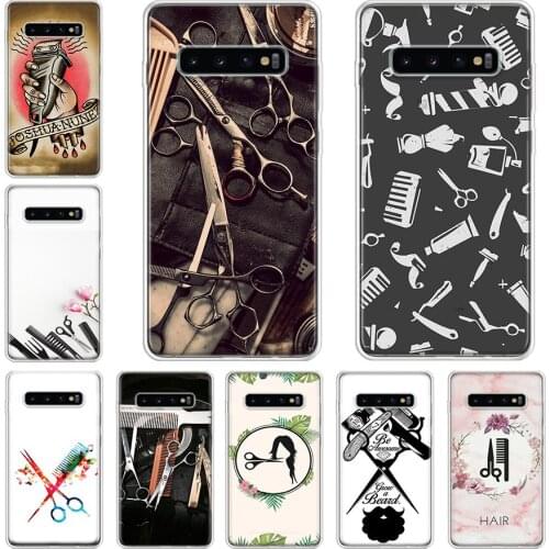 Hair Stylist Scissors Brush switch Novelty Phone Case For Samsung Galaxy A71 A70 A51 A50 A41 A40 A30 A21 A10 A01 A90 A20S A20E A
