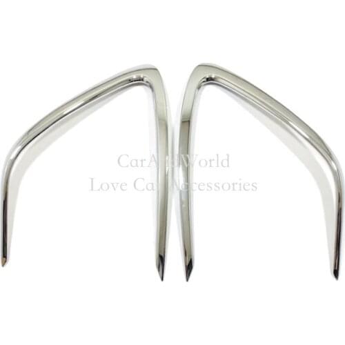 For Toyota Camry 2021 2022 Front Fog Lights Lamp Frame Eyebrow Cover Trims Decoration ABS Chrome Stickers Car Accessories