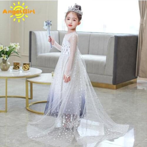 AngelGirl Dress Princess Kids Girls Xmas Halloween and Christmas Party Costumes Cosplay Child Clothes Princess Queen Dresses