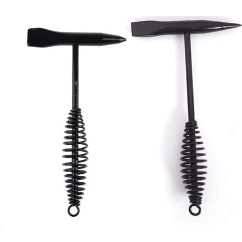 High-carbon Steel Hand Tool Welding Chipping Hammer with Spring Handle Welder Security Safty Hands Tools Anti Rust