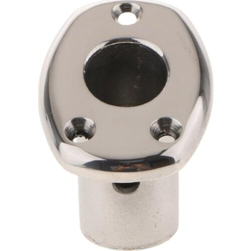 Boat Hand Rail Fitting 30 Degree U-shaped Base 316 Stainless Boat Hatch Hinge Boat/Yacht Accessories For 7/8" tube