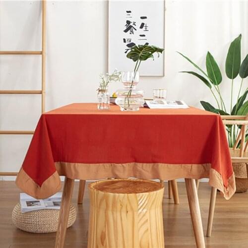 Wedding Solid Color Tablecloth Cotton Ruffled Rectangular Coffee Home Hotel Manteles De Mesa Dining Living Room Table Cover