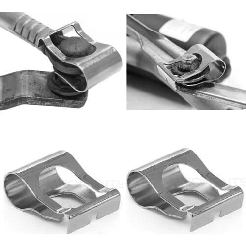 2Pcs Car Windshield Windscreen Wiper Linkage Repair Clips for Auto Spring Repair Clamp Accessories