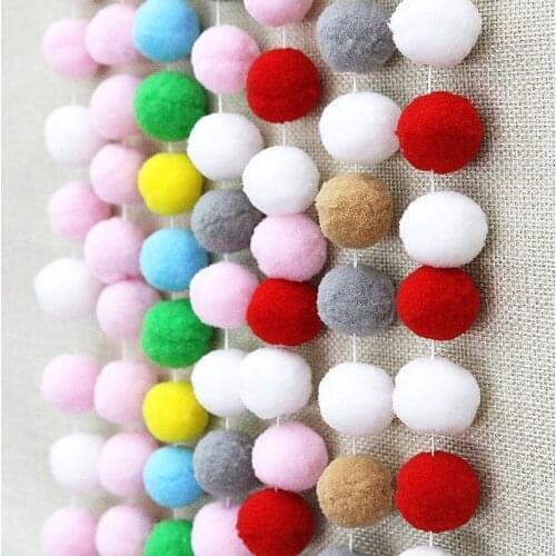 New Colorful Felt Ball String Home Hanging Decorations Christmas Party Adornments Eco-friendly Children DIY Toys Supplies