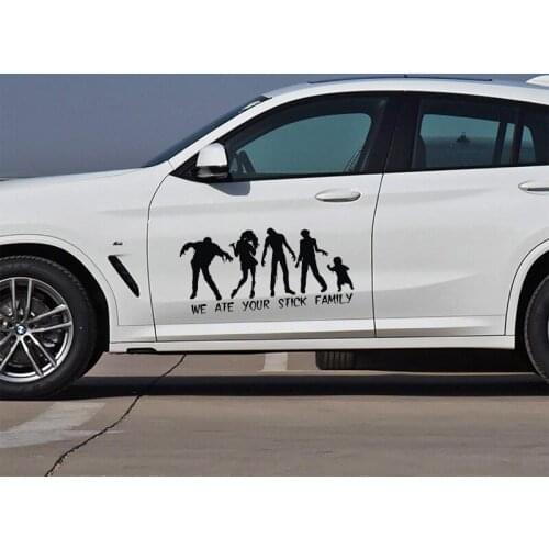 1pcs Hot Sale Sticker We Ate Your Stick Family Car Sticker Forest Vinyl Graphic For Car body