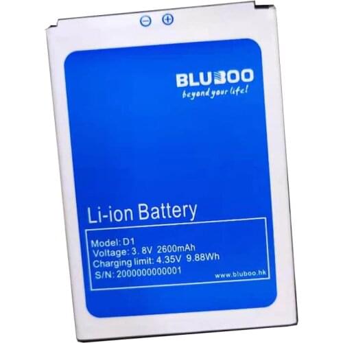 Bluboo D1 Battery Replacement 100% Original 3000mAh Back up Battery For Bluboo D1 Mobile Phone