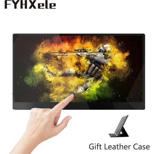 15.6inch FHD 4K Portable Monitor Touchscreen Metallic IPS 60Hz USB-C with Adapter for Samsung Android Switch Laptop PS4/3/5 XBOX