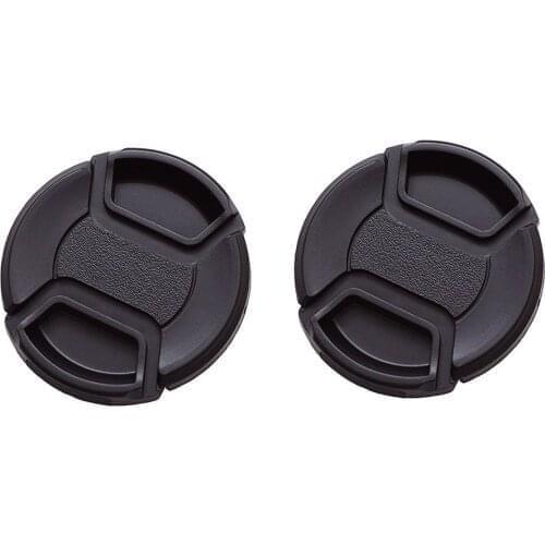 2PCS 37/40.5/49/52/55/58/62/67/72/77/82 Front Lens Filter Protector Cover Lens Cap For Canon For Nikon For For Sony Camera Lens