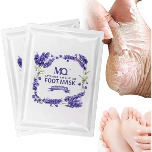 4pcs Feet Exfoliating Foot Masks Remove Dead Skin Heels Foot Peeling Mask Foot Spa Pedicure Socks Exfoliation Scrub Feet Mask