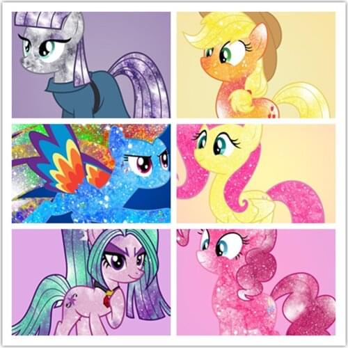 Disney Diamond Painting 5D DIY My Little Pony Painted Series 2 Cartoon Image Sticker Diamond Embroidery Handmade Decoration