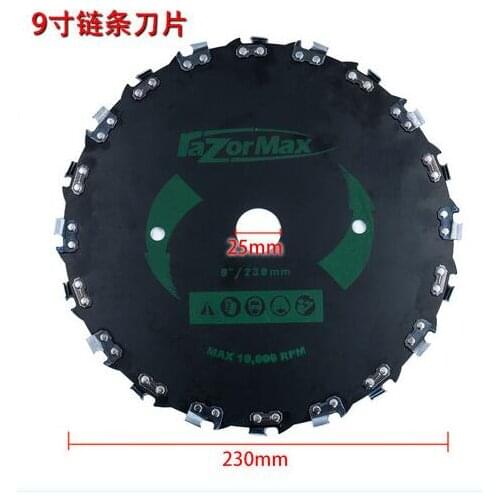 Chainsaw Blade Brush Cutter Disc 9"/230mm for Small tree cutter Trimmer Knife