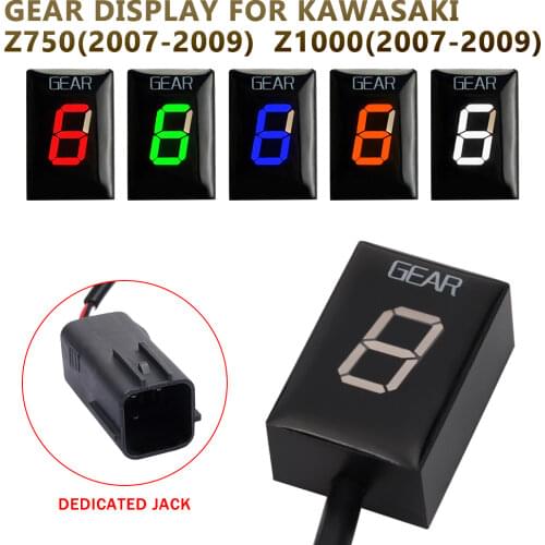Motorcycle Speed Digital Display Meter Gear Indicator For Kawasaki Z750 Z1000 2007-2009