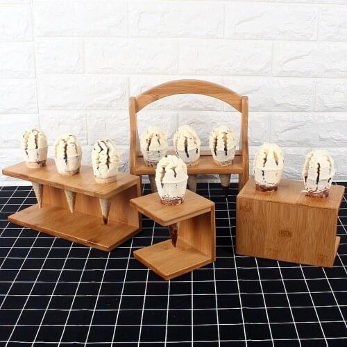 Wedding Dessert Table Ice Cream Holders Baby Shower Sweet Cone Ice-cream Stands Push Pops Fondant Display Tray for Bakeware