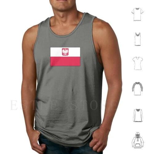 Polish Flag State & Civil Stickers , Gifts And Other Products Tank Tops Vest Cotton Flag Poland Flag Of Poland Poland Flag