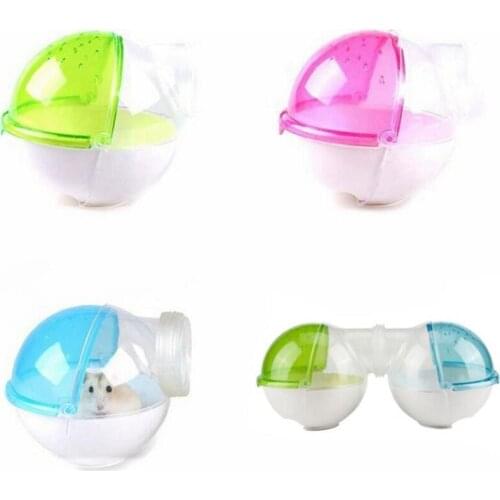 Hamster Guinea pig Bathroom Ball Shape Small Pet Toilet Bathtub Rat Mouse Activity Room Pet Bath Tub Hamster Supplies