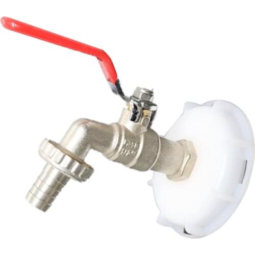 IBC Tank Adapter Rain Replacement Barrel 1/2 Inch Pacifier Faucet Connector Brass Garden Rustproof Durable Water Butt Tap