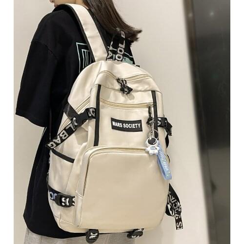 Cool Women Men Bag Harajuku College Backpack Boy Lady Waterproof Travel Girl Cute Laptop Student Bag Fashion Female Backpack New