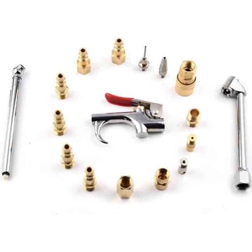 Air Accessory Kit Air Compressor Hose Pneumatic Accessories with Blow Gun 1/4” NPT 17 Pieces