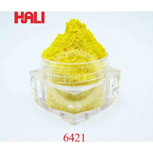 Crystal pearl pigment, pearlescent pigment,mica powder,color:magic yellow, item:6421, net weight:20gram, free