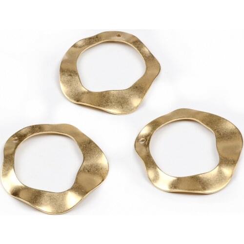 Brass Geometry Charms, Raw Brass Earrings Findings,Raw Brass Pendant,Brooch,Hammered Earrings Brass Charm,35.5mm-RB1124