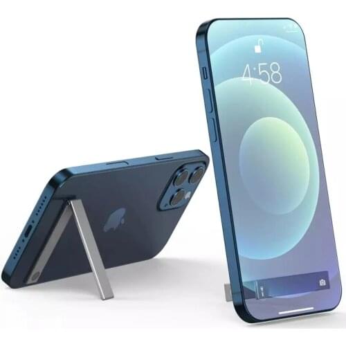 Mini Aluminum Alloy Mobile Phone Stand Ultra-thin Magnetic Holder Foldable Portable Brackets Universal for iPhone Xiaomi Huawei
