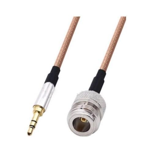 N Female to 3.5mm male mono RF cable RG316 50 ohm