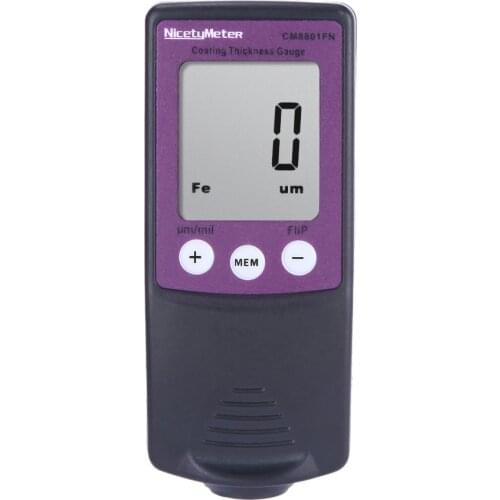 Nicetymeter CM8801FN Fe and NFe 2 in 1 Car Body Paint depth Gauge Coating Thickness Meter Thickness Tester Simple Easy Using