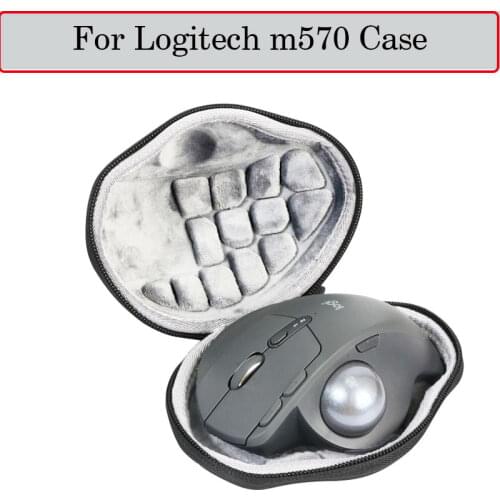 Newest Hard Case for Logitech m570 Advanced Wireless Trackball Mouse Pouch Box Case EVA Travel Protective Storage Bag