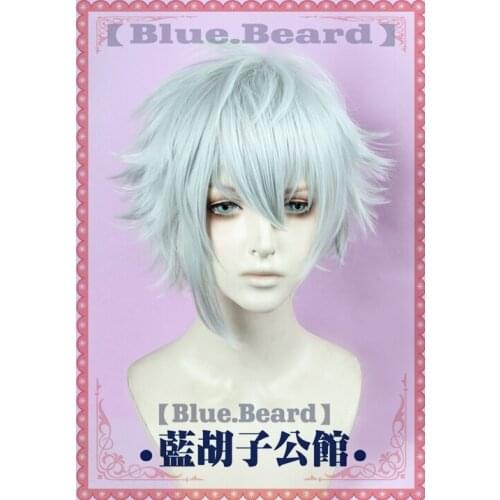 Game Fate/Grand Order FGO Kadoc Zemlupus Short Fluffy Layered Synthetic Cosplay Hair Wig + Wig Cap