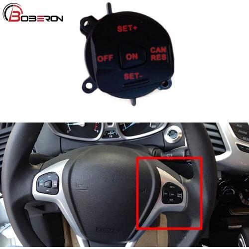 Red LED Light Cruise Control Switch Button Steering Wheel Speed Switch With Wire For Ford Fiesta MK7 MK8 ST Ecosport 2013
