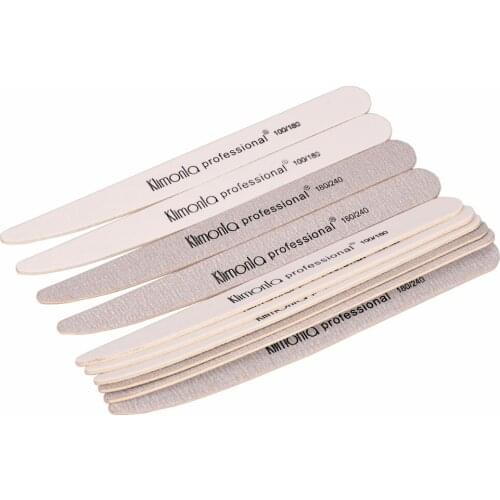 15 Pcs/Lot Professional Nail Art Files Sanding Knife Shape Wood Nail File 180/240 Sandpaper Grit Manicure Tips Nail Art Tool New