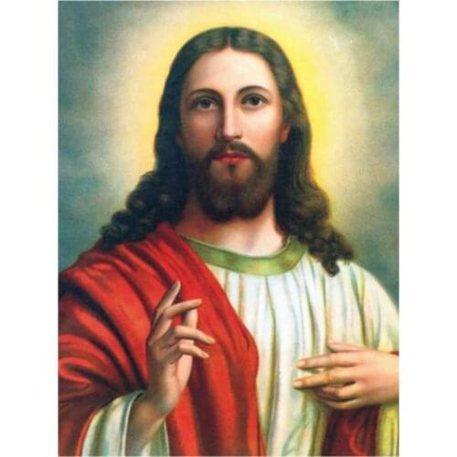 Religion diamond painting jesus christ mosaic embroidery cross stitch icon rhinestone picture puzzle drawing wall decor craft