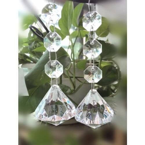 30pc Wedding Acrylic Garland Diamond Crystal Bead Chandelier Hanging Decoration