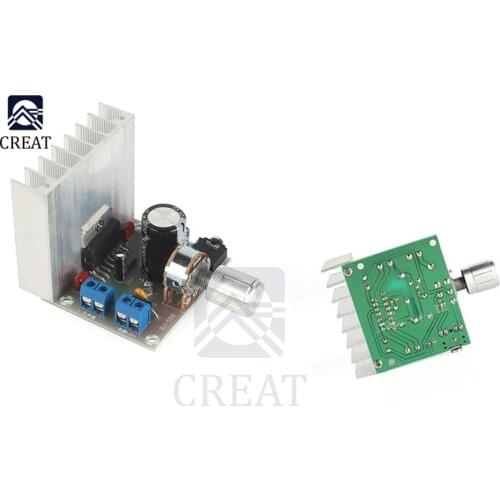 DC 12V TDA7377 Amplifier Board 2.0 Double Track No Noise Amplifier Module Bookshelf Speakers Power 35W+35W 2 Dual Channel Board