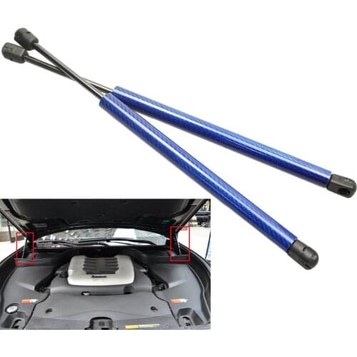 Carbon fiber for Infiniti FX35 FX37 FX45 FX50 2009-2013 2pcs front hood bonnet Auto Gas Spring Struts Prop Rods Lift Support