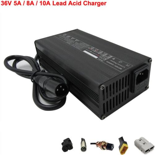 36V 3A 4A 5A 8A 10A lead-acid battery charger 36V electric bike e-scooter charger wheelchair Lead acid charger with fan