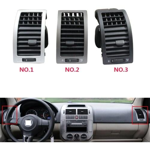 1pcs For VW Polo 02-10 Car Interior Dashboard Air Condition Air Outlet Centre Console Air Conditioner Warm Air Vent Panel