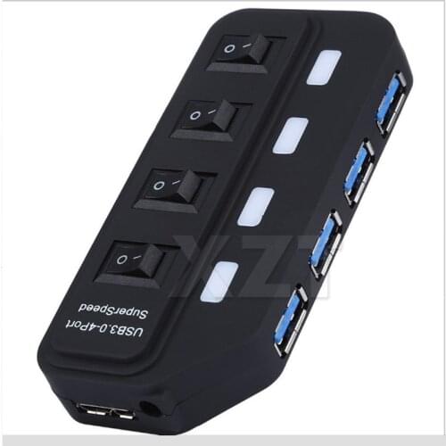 2019 Newest USB 3.0 HUB 4 Ports with Switch Multiple USB Splitter Porta Panel USB 3.0 Hub for PC Laptop