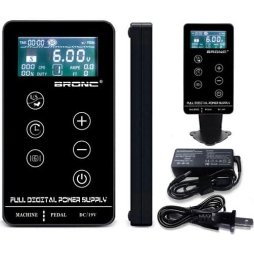 2021 Newest Original Hummingbird Bronc 2.5A Tattoo Power Supply Digital LCD Touch Screen Makeup Dual Tattoo Power Supplpy