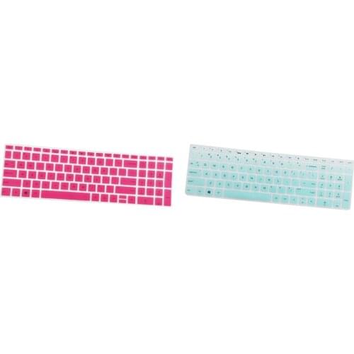 2x Dustproof Silicone Keyboard Cover Protector Protective For HP 15.6inch BF