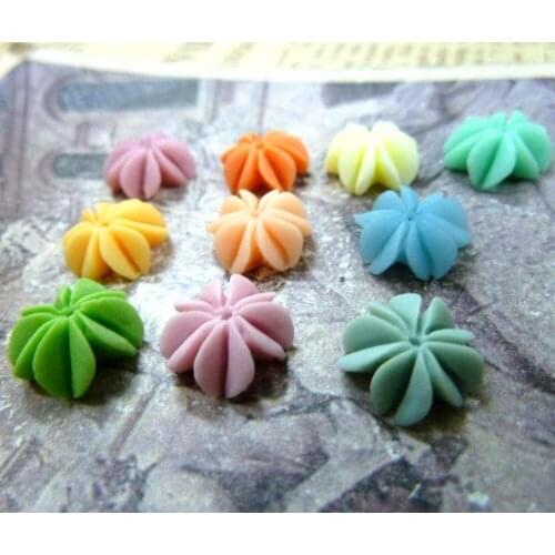 40pcs 12mm resin flowers Wholesale DIY jewellery scrapbooking accessories Vintage popular matt small Begonia