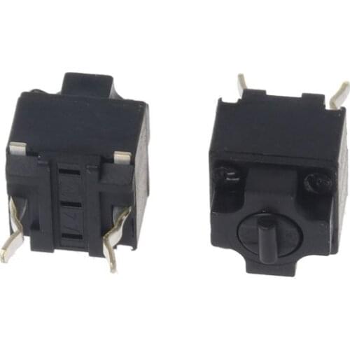 5Pcs Original Mouse Square Micro Switch Button EVQP0E07K Baolei Shark IE4.0 Black Spots 6x6x7.45